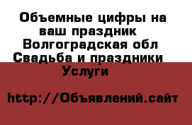 Объемные цифры на ваш праздник - Волгоградская обл. Свадьба и праздники » Услуги   